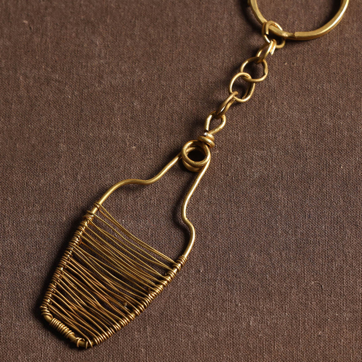  Brass Metal Handcrafted Dokra Keychain 