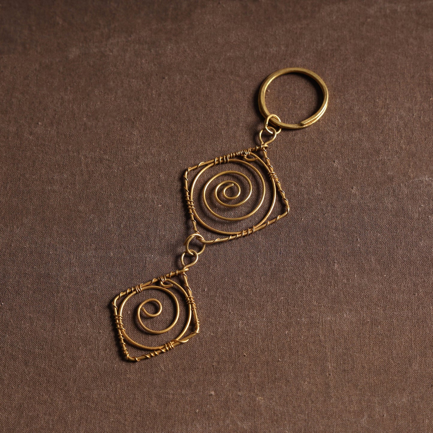  Brass Metal Handcrafted Dokra Keychain 