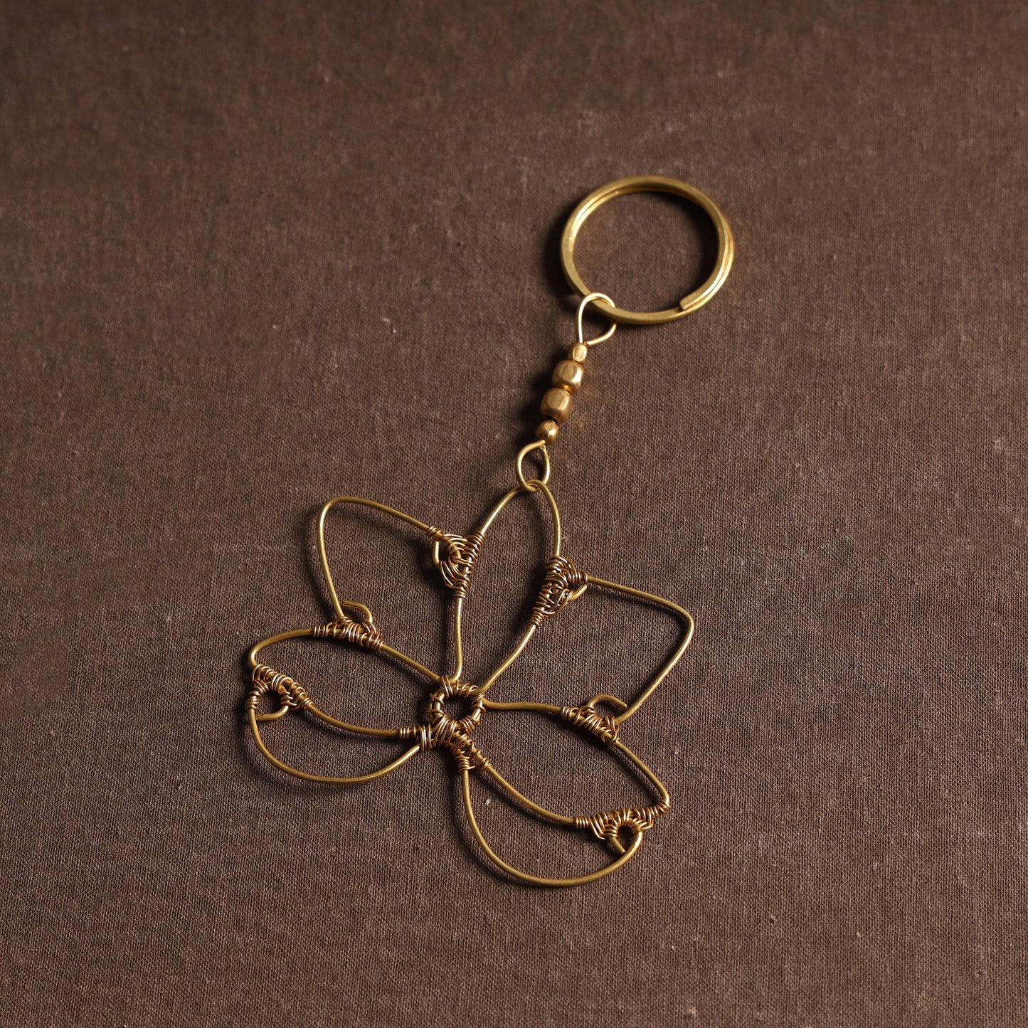  Brass Metal Handcrafted Dokra Keychain 