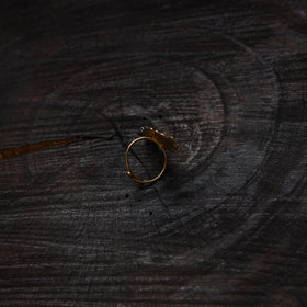 Buy Brass Metal Handcrafted Dokra Ring