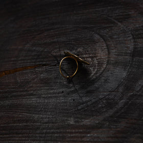 Brass metal handcrafted dokra ring 08