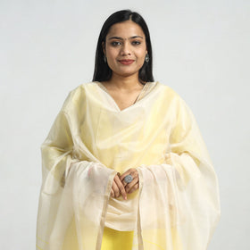  Traditional Maheshwari Handloom Silk Cotton Kurta with Dupatta Set 