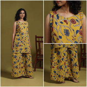 Kalamkari Printed Cotton 2pc Kurta Set for women 13