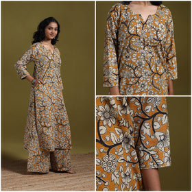 Kalamkari Printed Cotton 2pc Kurta Set for women 11
