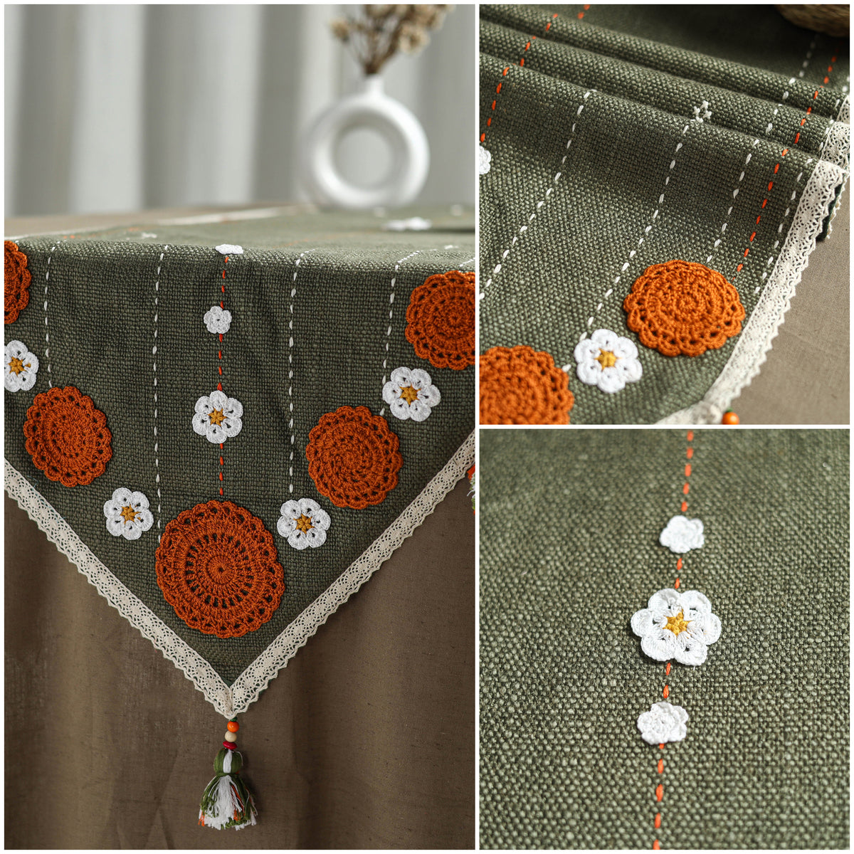 Tribal Hand Embroidered Table Runner by Kamli 19