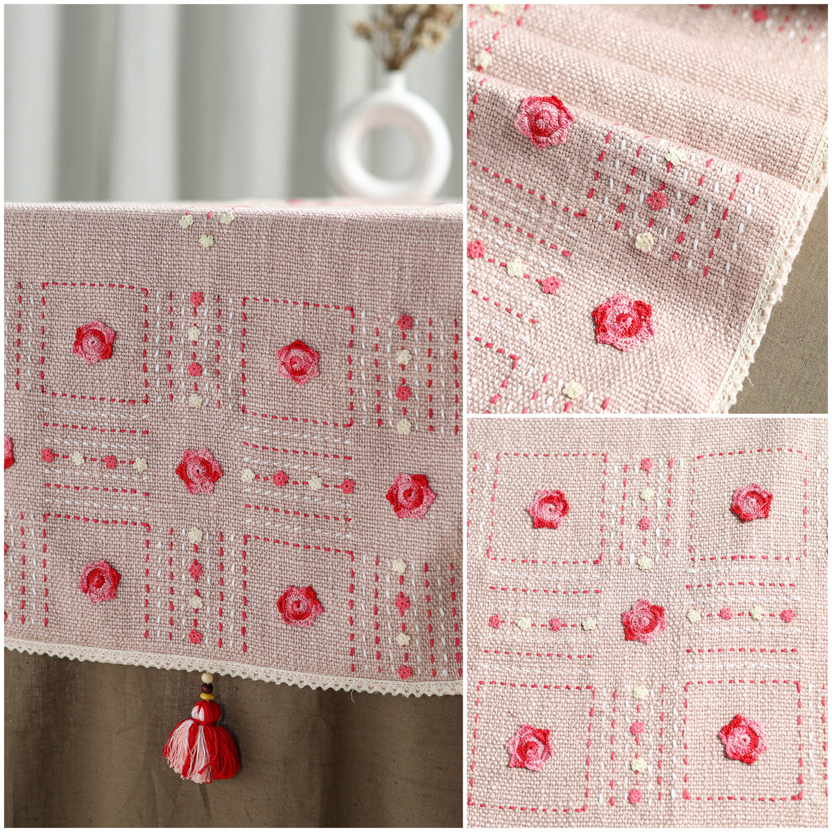 Tribal Hand Embroidered Table Runner by Kamli 14