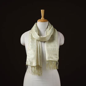 Brocade handloom semi silk banarasi stole 01 - handcrafted