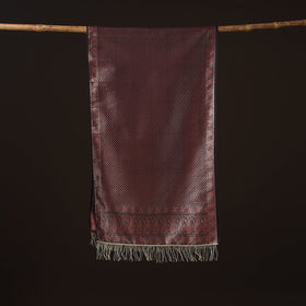 Brocade handloom semi silk banarasi stole 03 - handcrafted