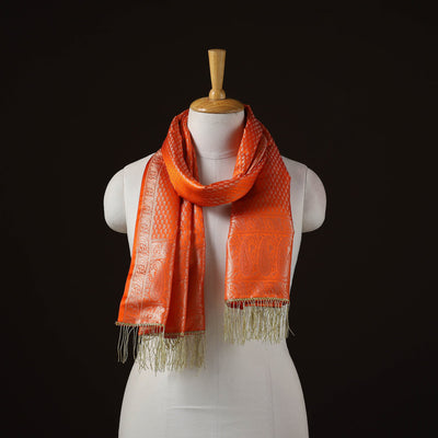 Brocade handloom semi silk banarasi stole 04 - handcrafted