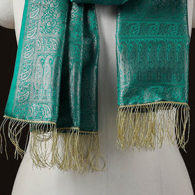 Brocade handloom semi silk banarasi stole 05 - handcrafted