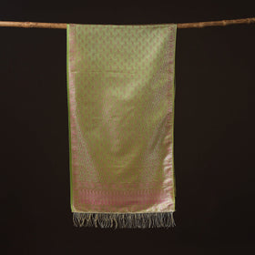 Brocade handloom semi silk banarasi stole 07 - handcrafted