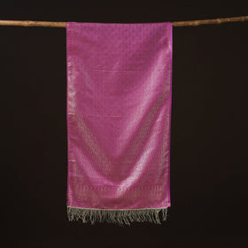 Brocade handloom semi silk banarasi stole 11 - handcrafted