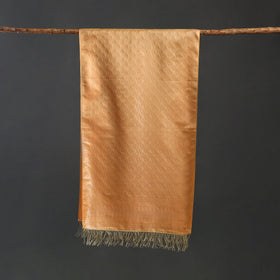 Brocade handloom semi silk banarasi stole 25 - handcrafted