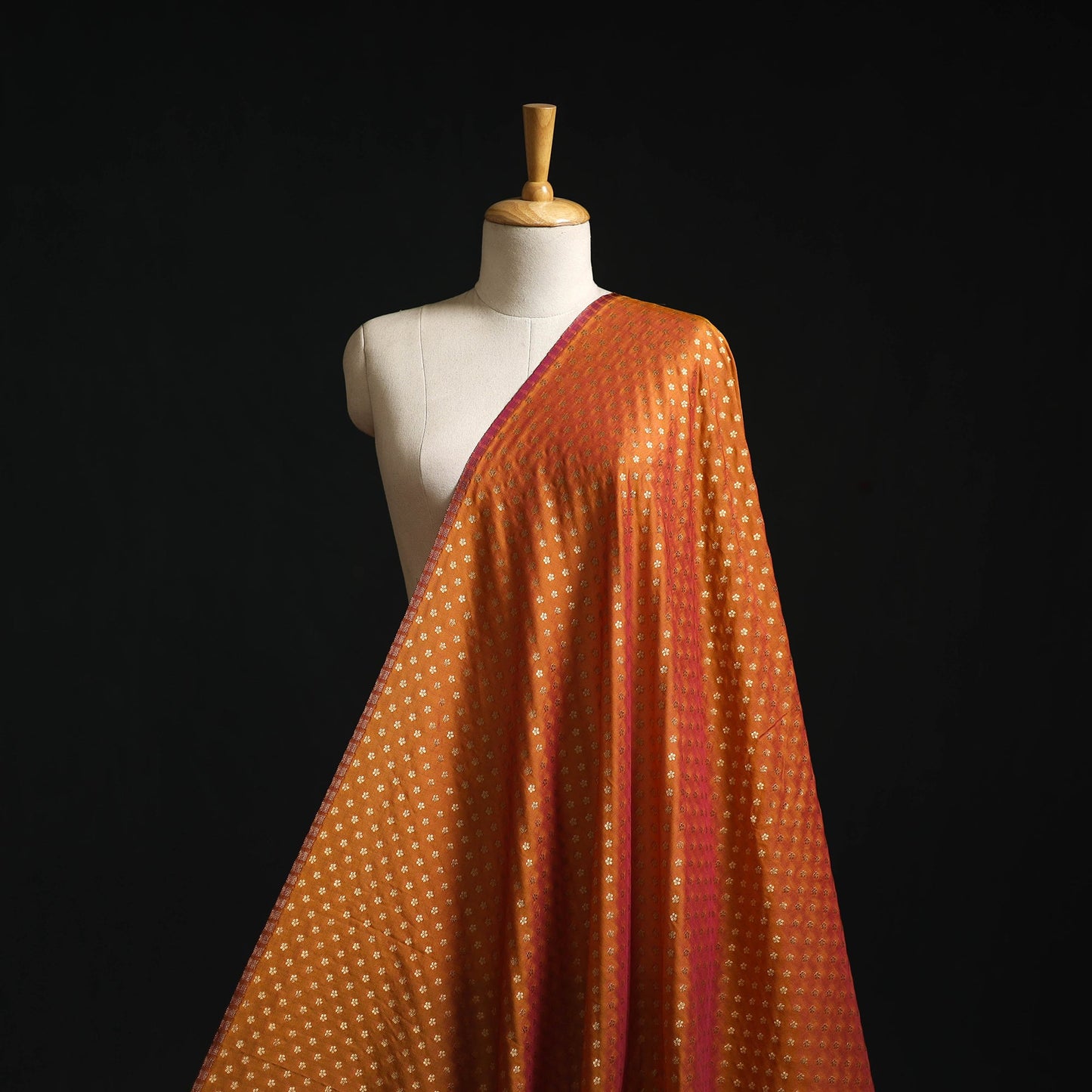 Brocade viscose banarasi fabric 12 - handcrafted