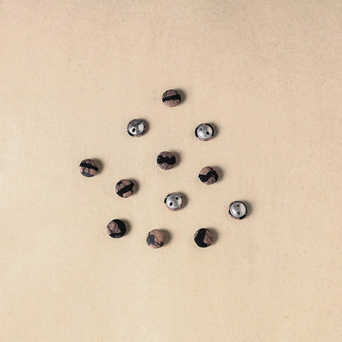 1.5cm handmade fabric small button (set of 12) 18