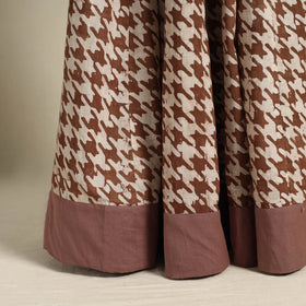 Buy 24 Kali Brown Patchwork Batik Print Cotton Long Skirt