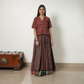 ajrakh skirt