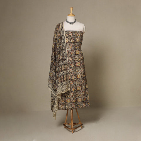 2pc cotton unstitched kalamkari dress material 13