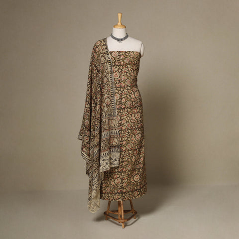 2pc cotton unstitched kalamkari dress material 01