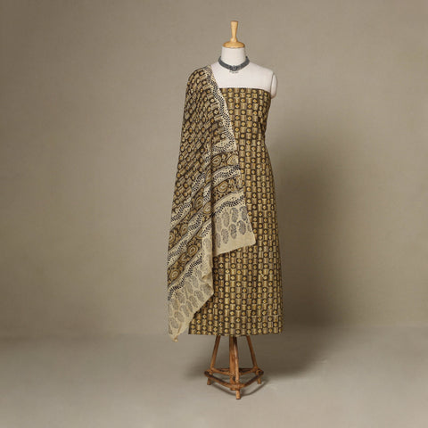 2pc cotton unstitched kalamkari dress material 07