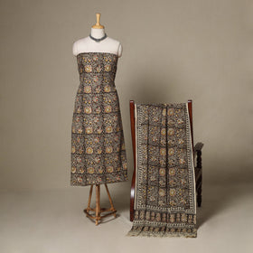 2pc cotton unstitched kalamkari dress material 13