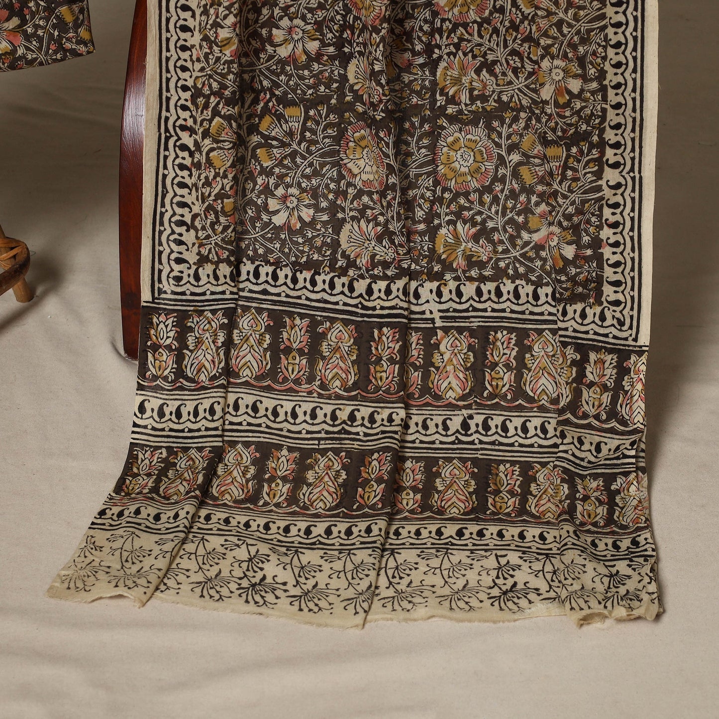 2pc cotton unstitched kalamkari dress material 13