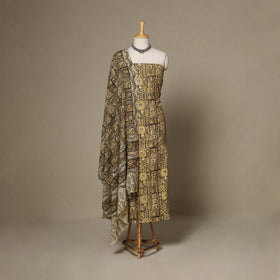 2pc cotton unstitched kalamkari dress material 15