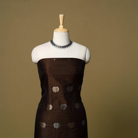 2pc handloom zari buta unstitched chanderi silk dress