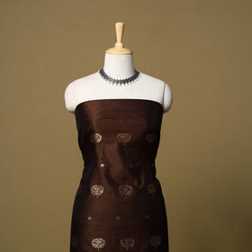 2pc handloom zari buta unstitched chanderi silk dress