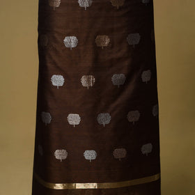 2pc handloom zari buta unstitched chanderi silk dress