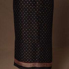 Brown - 2pc linen silk unstitched dress material 03