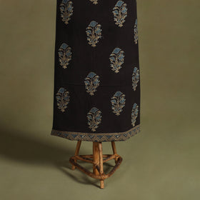 Brown 2pc Natural Dyed Cotton Block Print Ajrakh Dress Material