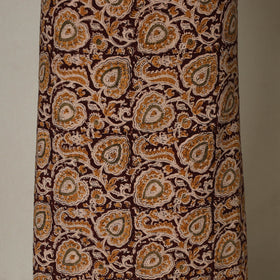 Brown - 2pc pedana cotton unstitched kalamkari dress