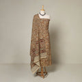 Brown - 2pc pedana cotton unstitched kalamkari dress