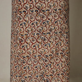 Brown - 2pc pedana cotton unstitched kalamkari dress