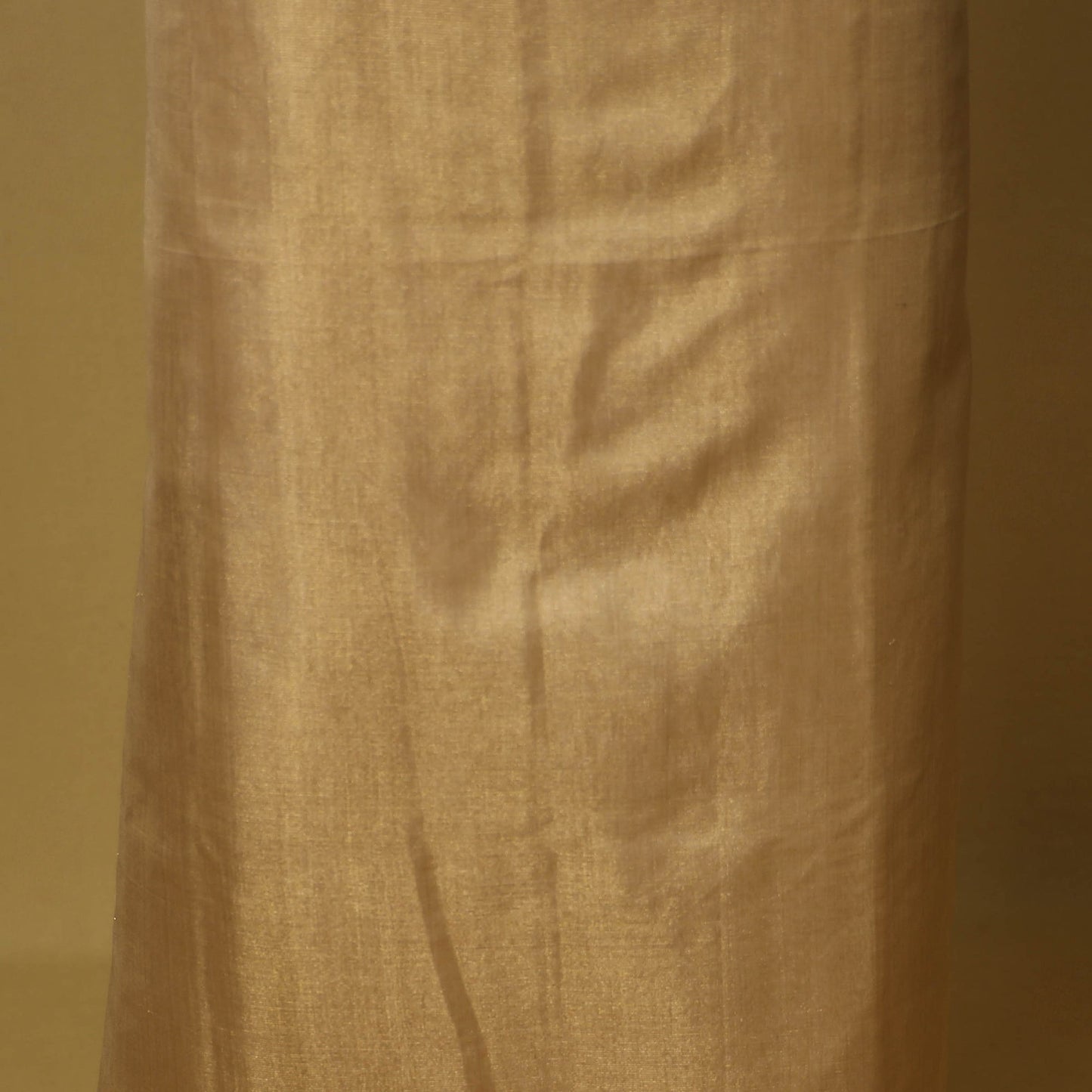 Brown - 2pc tissue zari handloom unstitched maheshwari silk