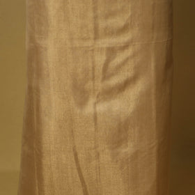 Brown - 2pc tissue zari handloom unstitched maheshwari silk