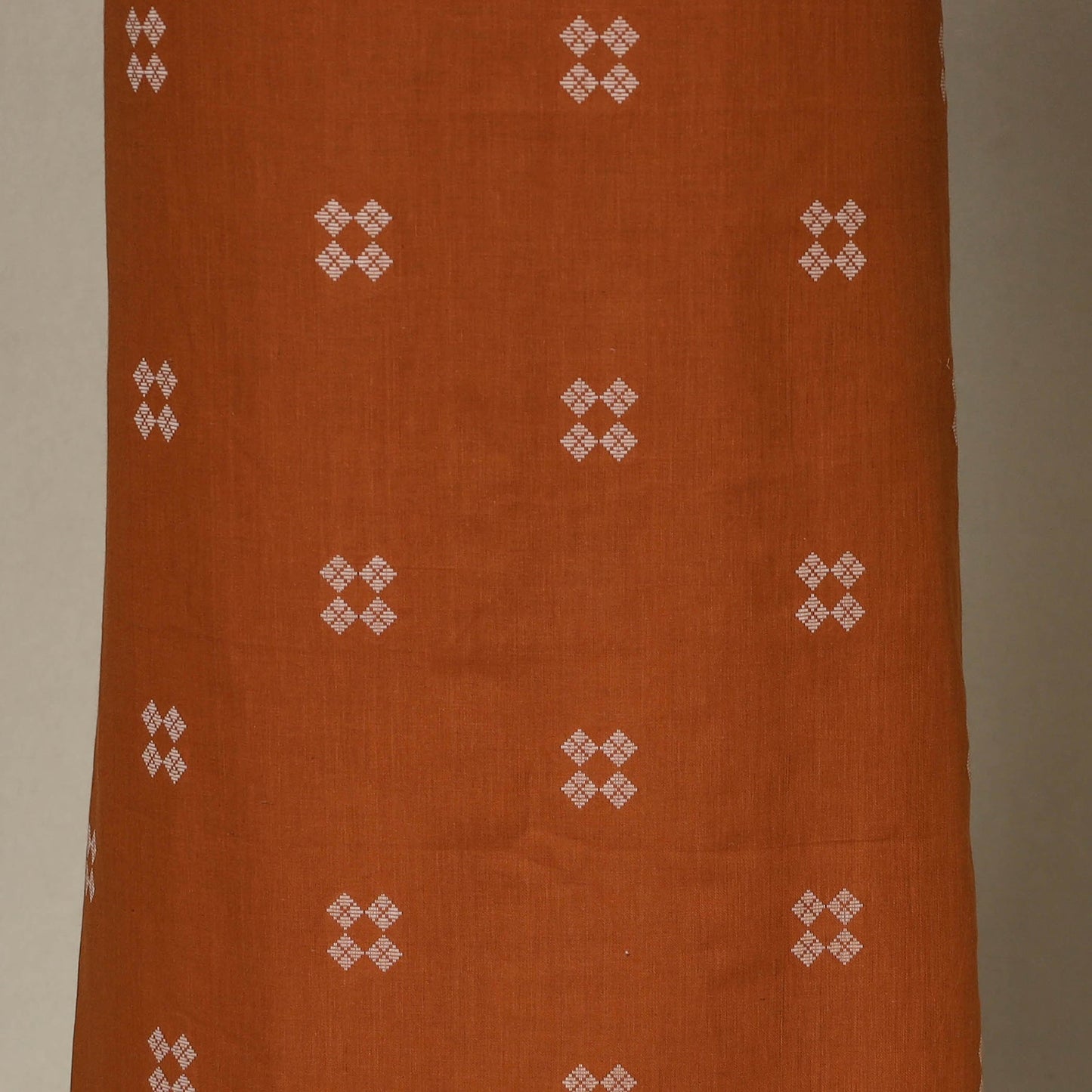 Brown - 2pc unstitched jacquard dress material