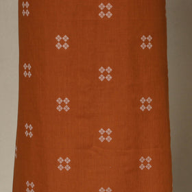 Brown - 2pc unstitched jacquard dress material