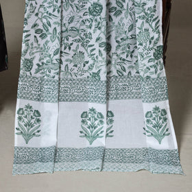 Brown - 2pc unstitched pochampally ikat dress material