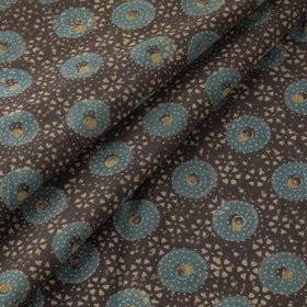  3 Kaam Ajrakh Block Printing Natural Dyed Cotton Fabric 