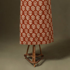 Brown - 3pc cotton bagru unstitched dress material 26
