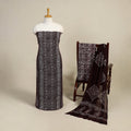 Buy Brown 3pc Cotton Hand Batik Print Dress Material