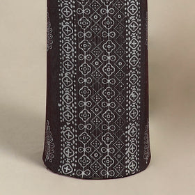 Buy Brown 3pc Cotton Hand Batik Print Dress Material
