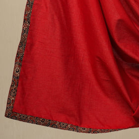 3pc Cotton Brown Ajrakh Print Kurta with Jacquard Dupatta