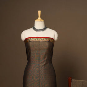 Brown - 3pc cotton unstitched dharwad dress material 04