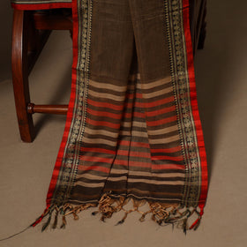 Brown - 3pc cotton unstitched dharwad dress material 14