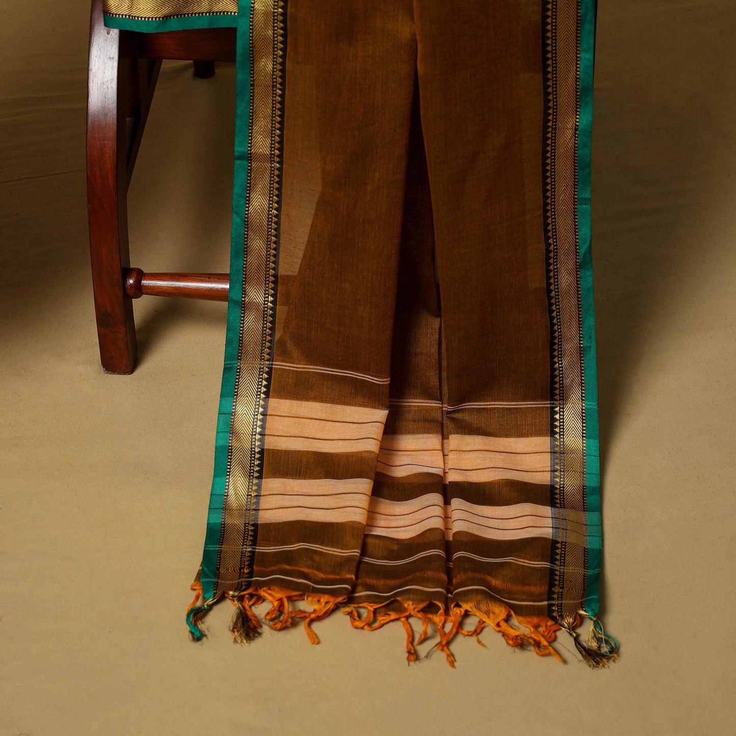 3pc cotton unstitched dharwad dress material with border 13