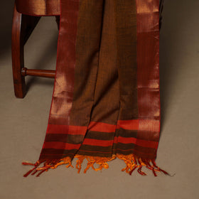 Brown - 3pc cotton unstitched dharwad dress material