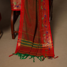 Brown - 3pc cotton unstitched dharwad dress material